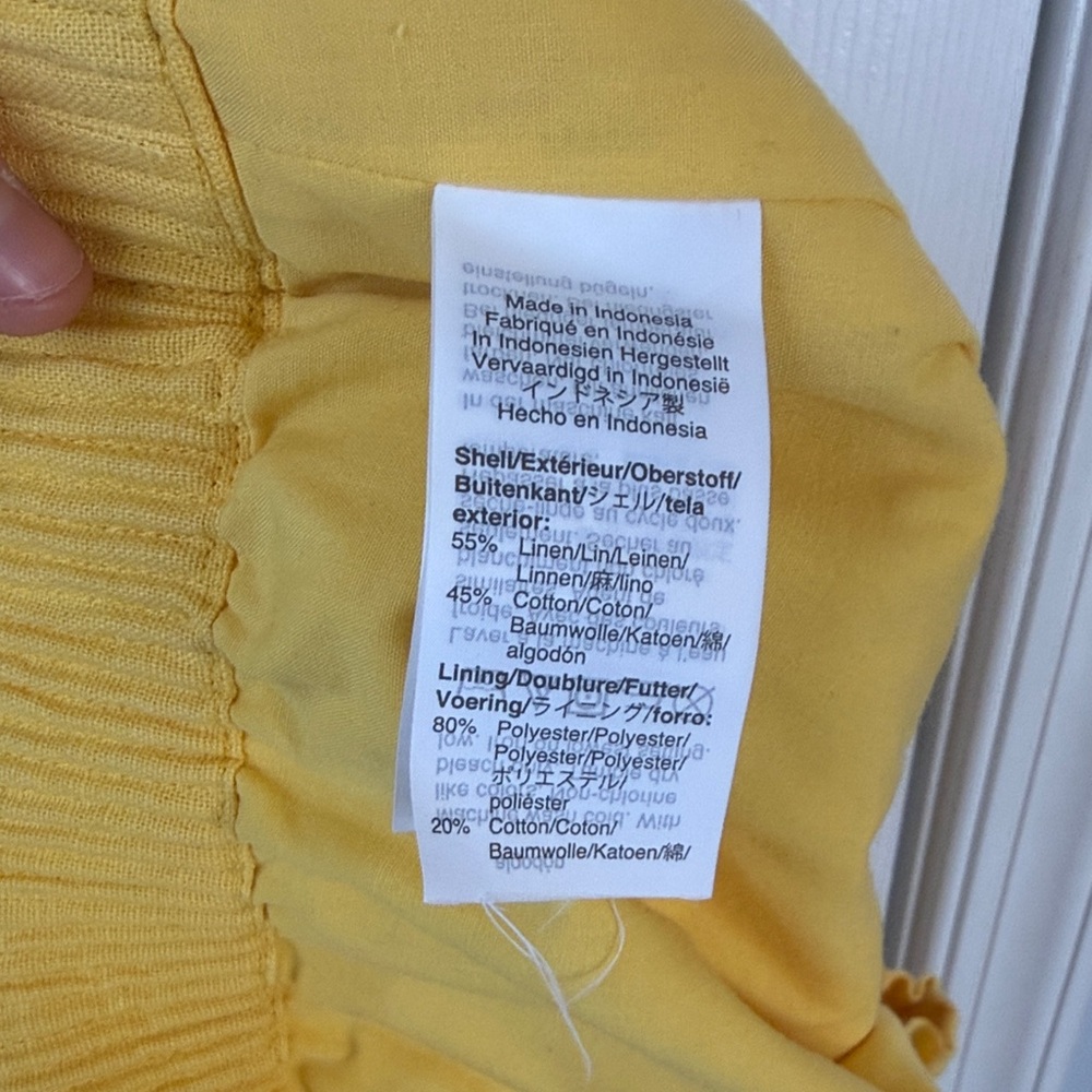 J. Crew Factory Yellow Scallop Hem Mini Skirt - Picture 5 of 5